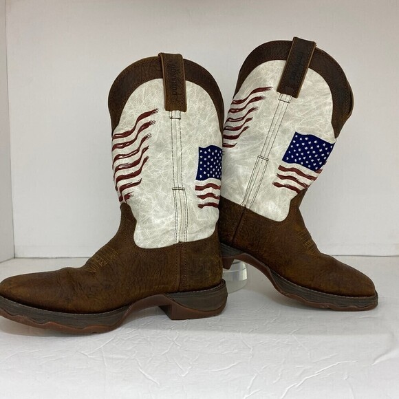 Durango Women Lady Rebel Distressed Flag Embroidery Western Cowgirl Boot Size 7M - Picture 4 of 12